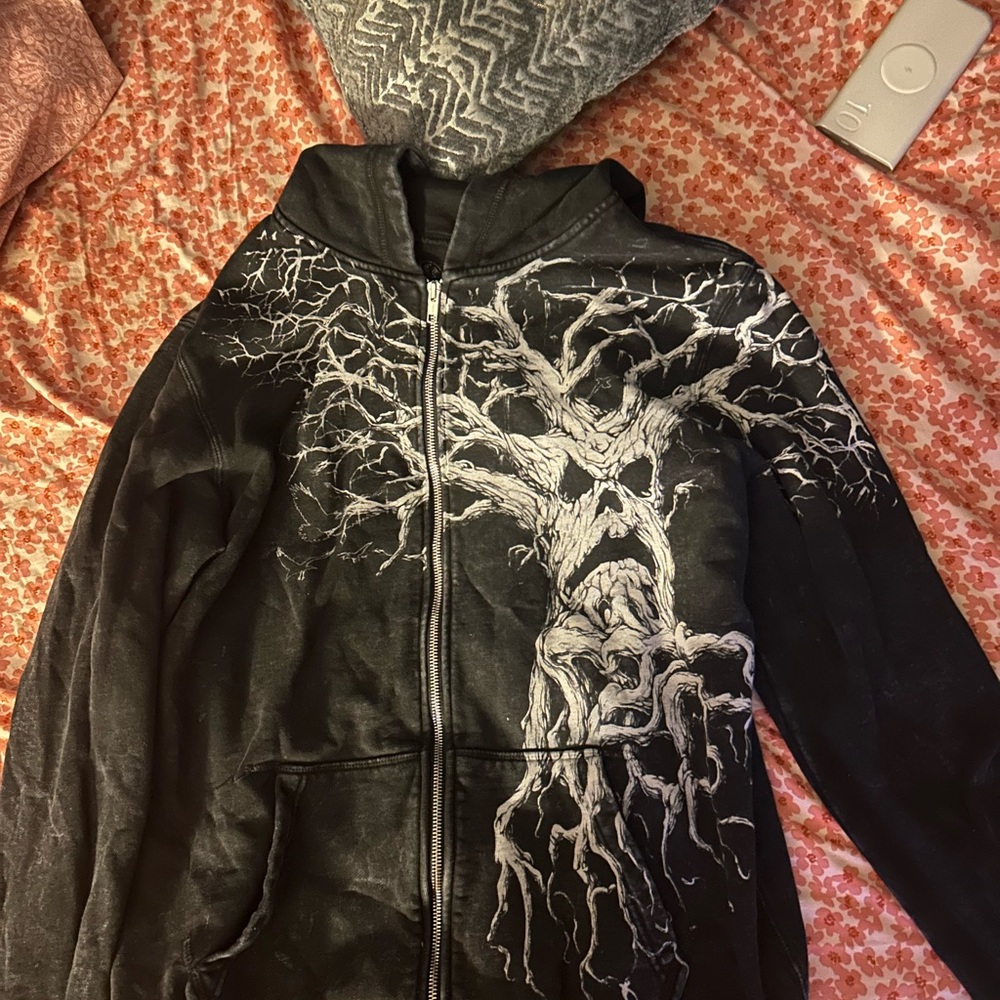 Black Tree Design Hoodie